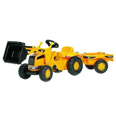 rolly toys cat construction pedal tractor backhoe loader