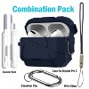 Nakedcellphone Meteorite Series Combo for Apple Airpods Pro 3 - Rugged Case with Stand + Lanyard + Clip + Cleaning Kit - 2 of 4