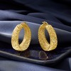 Ross-Simons Italian 18kt Gold Over Sterling Openwork Hoop Earrings - 4 of 4