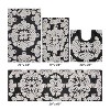 Medallion Collection 4 Piece 100% Cotton Tufted Bathroom Rug Set  with Non-Slip Backing, Machine Washable, Tumble Dry Bath Mat - 2 of 4