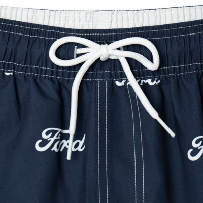 Мужские брюки Ford Mens Swim Trunks Bathing Suit UPF 50+ Logo Navy Blue Medium — фото 3
