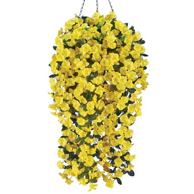 Collections Etc Petunia Hanging Bushes Set 3