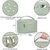 Makeup Bag, Travel Make Up Organizer Cosmetic Brush Bags Case for Women, Green - 4 of 4