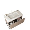 NicBex Bathroom Vanity with Sink,Bathroom Sink Vanity with Drawer and Open Shelf,36/30/24 inch Bathroom Sink Cabinet for Bathroom,Oak/Walnut - 2 of 4