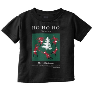 Christmas Santa Dance Matisse Art Toddler Baby Graphic T Shirt Brisco Brands - 1 of 4