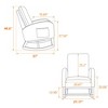 NicBex Polyester Glider Rocking Chair,Upholstered Nursery Rocking Chairs with High Backrest,Modern Rocking Chair,Nursing Chair for Bedroom - 3 of 4