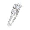 Ross-Simons 2.25 ct. t.w. Moissanite 3-Stone Ring in Sterling Silver - 3 of 4