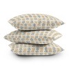 16"x16" Jessica Prout Block Print Floral Square Throw Pillow Gold - Deny Designs: Indoor, Removable Cover, Machine Washable - 4 of 4