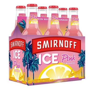 Smirnoff Ice Pink Lemonade - 6pk/11.2 fl oz Bottles