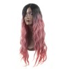 Unique Bargains Women's Lady Curly Human Hair Wigs 28" with Wig Cap - 2 of 4