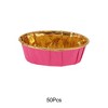 Unique Bargains Cupcake Liners Oval Cup Disposable Laminated Paper 3.74"x2.56"x1.18" 50 Pcs - 4 of 4