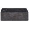 vidaXL Sink Black 15.7 in.x15.7 in.x4.7 in. Marble - 4 of 4