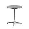 Flash Furniture Lila 23.5'' Round Aluminum Indoor-Outdoor Table Set with 2 Rattan Chairs - 3 of 4