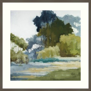 33" x 33" Bean Fields Tall Trees by Jacqueline Ellens Framed Wall Art Print Gray - Amanti Art: Acrylic, Modern Decor, Lithograph - 1 of 4