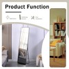 Vynxaria 60"×16.5" Aluminum alloy metal frame wall-mounted full-length mirror for porch,bathroom vanity mirror,floor-to-ceiling mirror,Transparent - 2 of 4