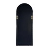 FURNIinspire Full Length Mirrors Metal Arch Stand Sleek Contemporary Decor for Modern Stylish Bedroom Spaces, Black, 76.3"*32.2"*2.6" - 2 of 4