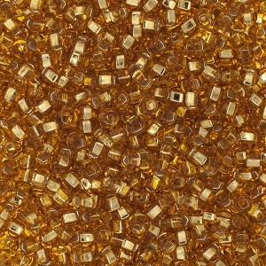 John Bead Czech Glass Seed Beads 8/0 Silver Lined Gold, 500g - 1 of 1