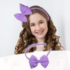 Unique Bargains Bow Headband Fashion Cute Polyester Hairband for Teenager 5.9x4.4 Inch - 2 of 4