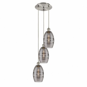 Vaz - 3 Light Cord Hung Multi Pendant In Industrial Style-25.13 Inches Tall and 12.38 Inches Wide - 1 of 1