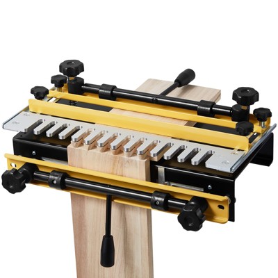 VEVOR Dovetail Jig, 12 in Width, Dove Tailing Router Jigs with Router Bit & 1/2” Template, Precise Alignment Dove Tail Jig, Yellow