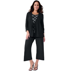 Jessica London 2-In-1 Layered Tunic - 1 of 4