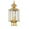 Livex Lighting Outdoor Basics 1 - Light Lantern in  Polished Brass - 2 of 4