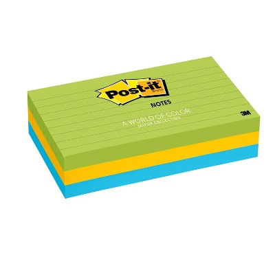 Post-it Notes 3pk 3" x 5" 100 Sheets/Pad - Jaipur Collection