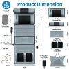 Angel Sar Full Body Vibration Massage Mat, 10-Zone Massage with Heating, Detachable Neck & Foot Massager, Inflatable Lumbar Pillow, Anti-Slip Design - 4 of 4