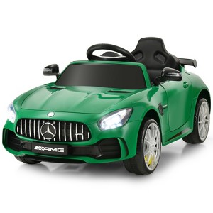 Infans 12V Kids Ride On Car Licensed Mercedes Benz AMG GTR w/Remote Control & MP3 Green - 1 of 4