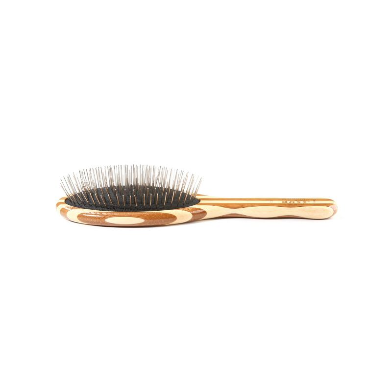 Bass Brushes Style & Detangle Hair Brush with 100% Premium Alloy Pin Pure Bamboo Handle Large Oval, 5 of 6