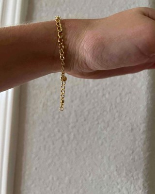 14k Gold Plated Chain Bracelet - A New Day™ : Target