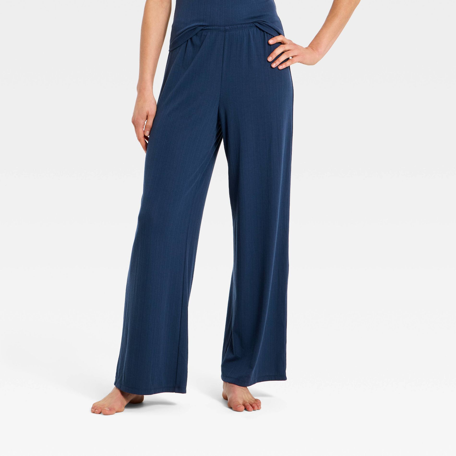Women's Ribbed Cooling Jersey Pajama Pants - Auden™