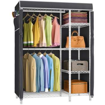 VIPEK V7C Basic Garment Rack with Cover Portable Closets, White Clothing Rack with Cover