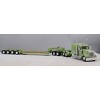 First Gear DCP 1/64 Green Kenworth W900L w/ Fontaine Tri-axle Lowboy & Flip Axle 60-1498 - 2 of 4