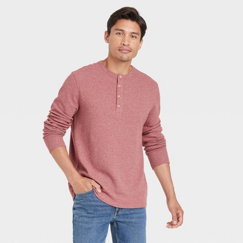 pink henley shirt