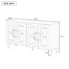 Modern Storage Cabinet with Doors and Wood Legs, Kitchen Furniture with Storage,Sideboard Cabinets for Dining Room or Living Room-Maison Boucle - 3 of 4