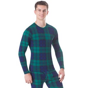 Rocky Men's Thermal Tops Base Layer Fleece Lined Top Long John Underwear Shirt, Tagless, Insulated For Outdoor Ski Warmth / Extreme Cold Pajamas - 1 of 3