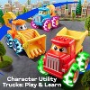 Joyfy LED Light-Up Wheels Monster Trucks, 3 Pack Friction Powered Construction Toy Cars for Toddlers 18M+, Christmas Birthday Gift for Boys & Girls - 2 of 4