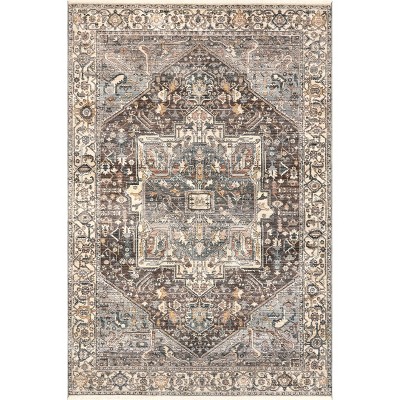 Nuloom Harriet Vintage Medallion Fringe Indoor Area Rug