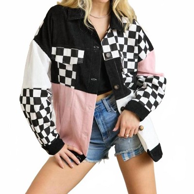 Women's Colorblock Corduroy Jacket - ADORA