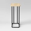 Mixed Material Rectangle Top C Table Natural Wood - Room Essentials™ - 4 of 4