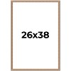 PosterPalooza | Deco Brown Picture Frame - UV Acrylic, Foam Board Backing, Hanging Hardware - 2 of 4