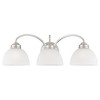 Livex Lighting Somerset 3 - Light Vanity in  Brushed Nickel - 3 of 4