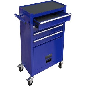 4-Drawer Rolling Tool Chest with Wheels, Heavy Duty Metal Tool Cabinet & Tool Set, Adjustable Shelf & Hooks for Garage & Workshop - 1 of 4