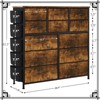 Jojoka 12-Drawer Tall Fabric Dresser with Side Pockets & Hooks, Storage Organizer with Wooden Top for Bedroom, Closet, Entryway - 2 of 4