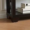 HDZNVF Modern Bookcase Display Cabinet Four Tall Shelves With X Brace Wooden Frame - 3 of 4