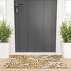 evamatise Big Cats and Palm Trees Jungle Looped Vinyl Welcome Mat - Society6 - 2 of 2