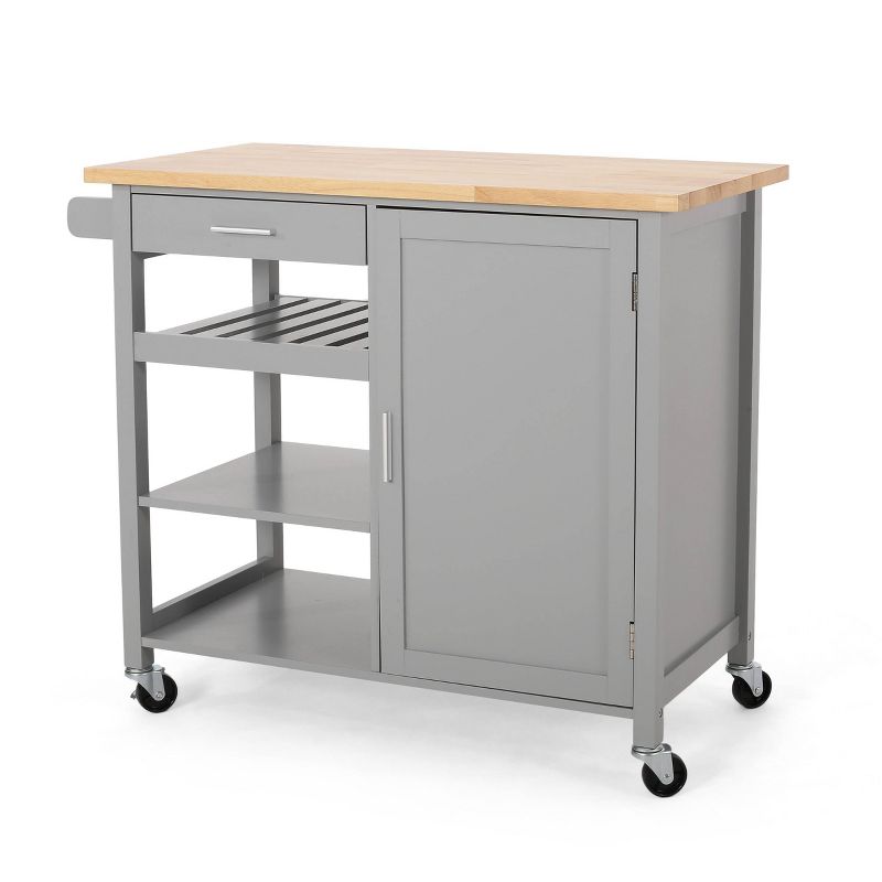Westcliffe Contemporary Kitchen Cart with Wheels - Christopher Knight Home, 1 of 13