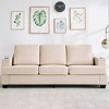 89" Comfy Couches with Deep Seat, Modern 3-Seater Sofa with Cup Holders and Side Storage Pockets for Living Room Apartment Lounge - 3 of 4