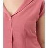 Unique Vintage Women's Twill Sleeveless Blouse - 2 of 4